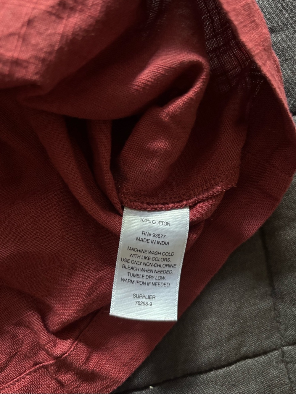 a.n.a Raspberry Sleeveless V-Neck Ruffle Trim Top - Picture 4 of 4